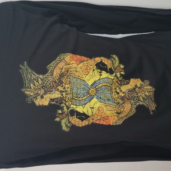 NWOT Polo Jeans by Ralph Lauren Black Cotton Long Sleeve Rock Royalty T-shirt M - Picture 6 of 9